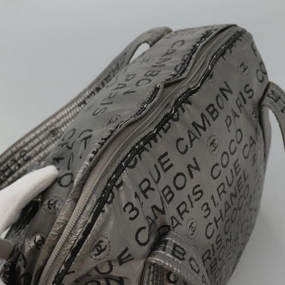 CHANEL Unlimited Tote Bag Nylon Silver CC Auth BA586 - Picture 6 of 16